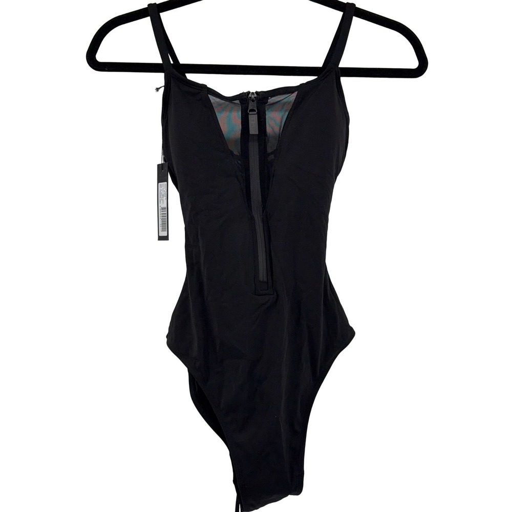 TA3 New‎ Zippy TA3039RL Women's Black One-Piece Swimsuit XS Reg/Long